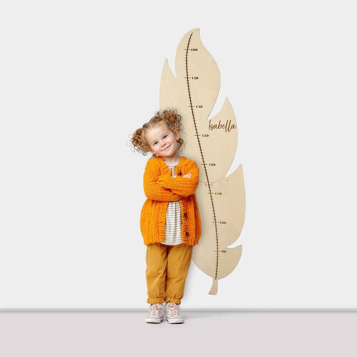 Feather Growth Chart for Nursery, Kids Height Wall Meter for wholesale by PromiDesign
