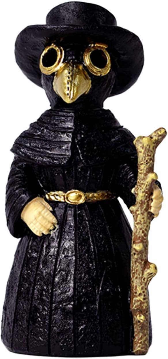 Magnifique Hearts - Wholesale Incense Holder - Plague Doctor Cone Incense Burner – Gothic Crow Man, 4''7