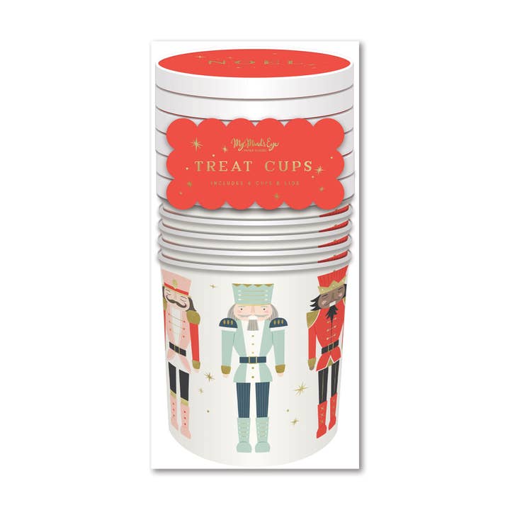 My Mind’s Eye - Wholesale Disposable Cup - PLFC166 - Nutcrackers Treat Cups (6 ct)