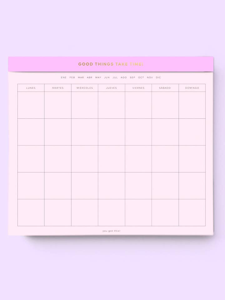 Block Pink Monthly & Weekly for wholesale by TWO OF YOU SAS