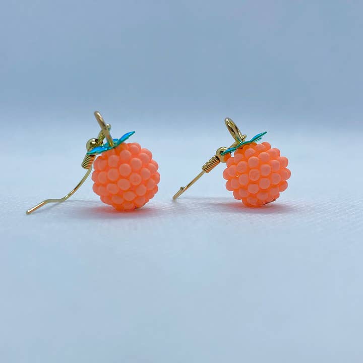 Pink Raspberry Earrings for wholesale by Trinkerbell Jewelry