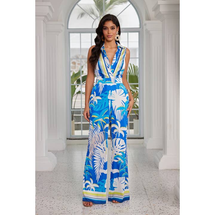 Chicways - Wholesale Jumpsuit - Women's - Printed Jumpsuit