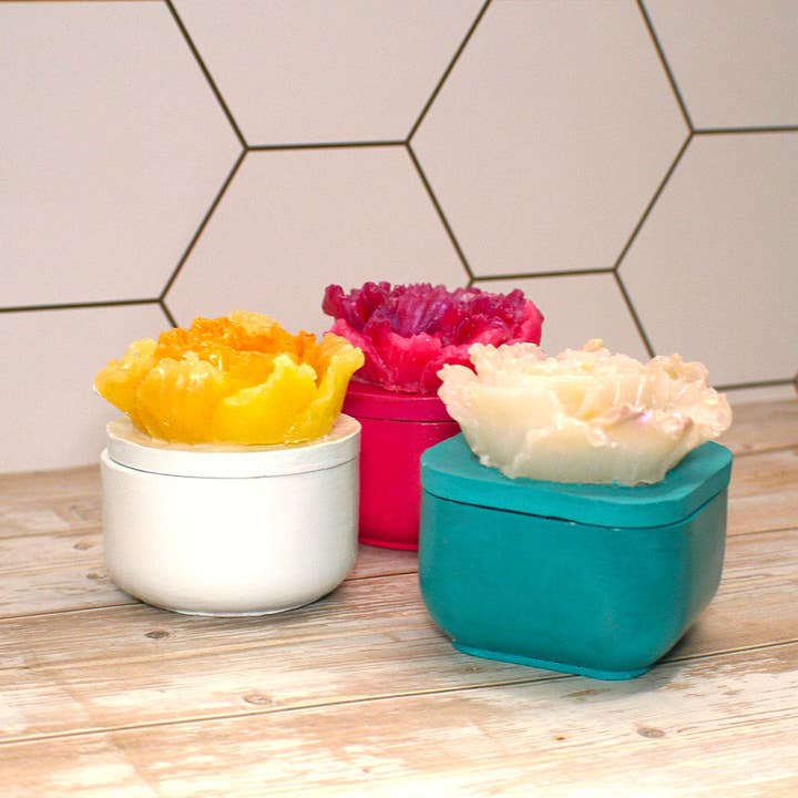 ShesSoCrafty Goods - Wholesale Jewelry Box/Organizer - Floral Concrete Jewelry Storage Box with Lid3