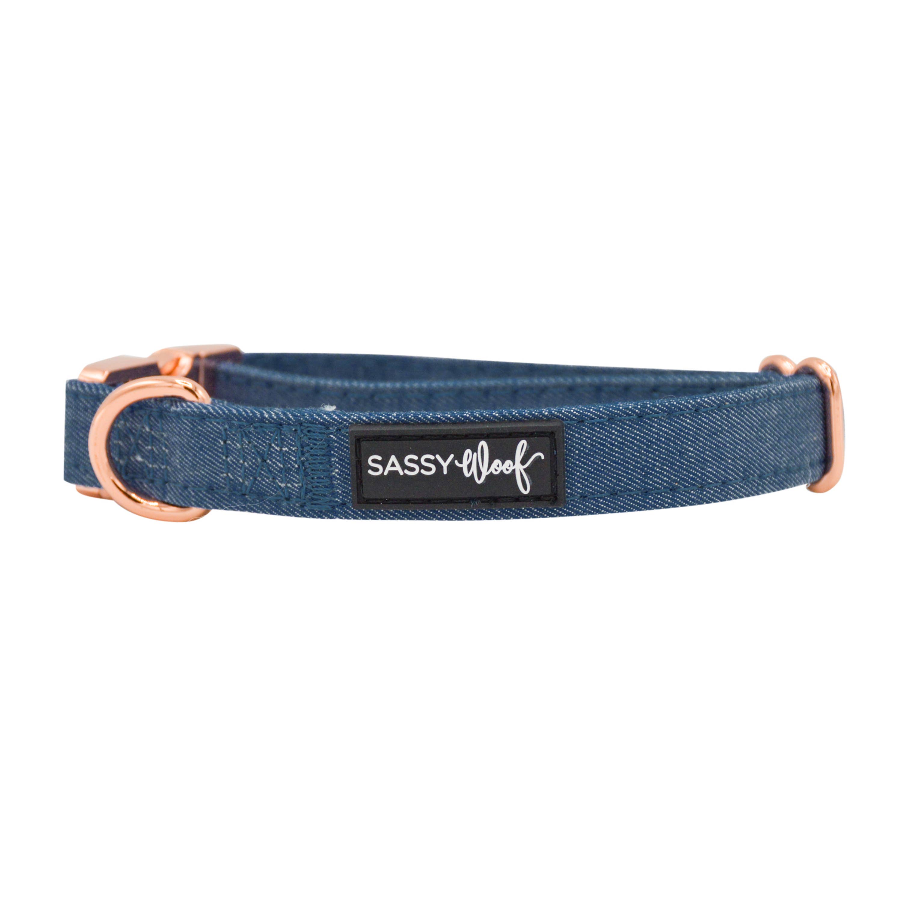 SASSY WOOF - Wholesale Pet Collar - Dog - Dog Collar - Denim1