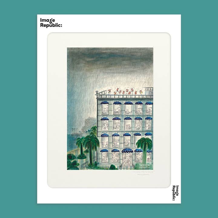 30x40 cm SEMPE REGEN GEBÄUDE für den Großhandel von Image Republic