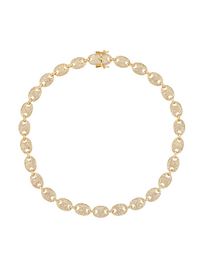 Ella 18K Collar Necklace for wholesale by Eye Candy Los Angeles