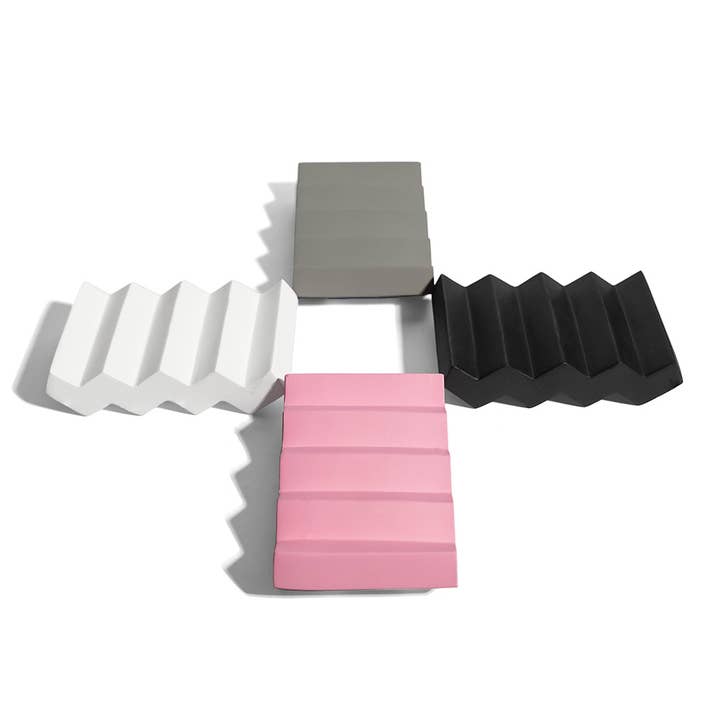 Porte-savon en ciment moderne Décoration de salle de bain Ensemble mixte pour la vente par FinchBerry