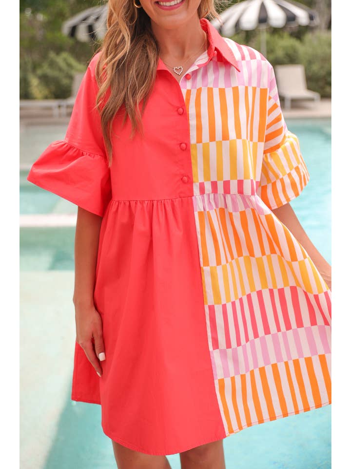 New To Town Dress, Coral for wholesale on Faire