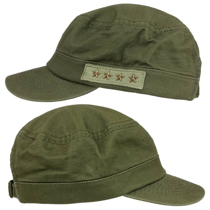Tribal Trade GmbH - Wholesale Baseball Cap - Unisex - Army cap military cap green-olive green side accent stars2