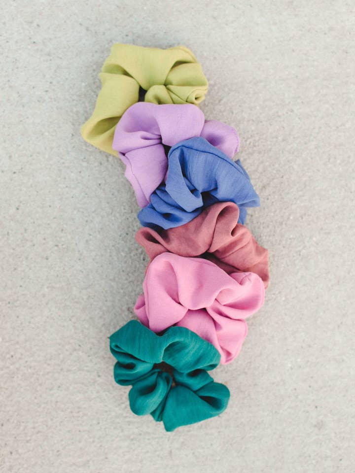 Solid Color Scrunchie for wholesale by Space 46 Wholesale