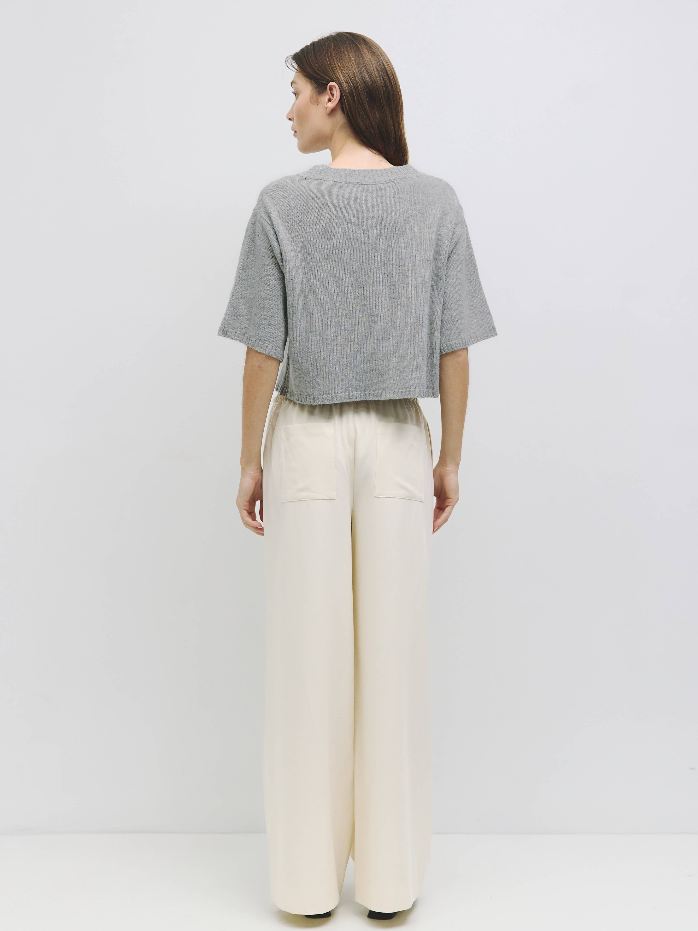 MOD REF - Wholesale Cardigan - Women's - The Stacey Cardigan | Brushed Half Sleeve Cardigan2