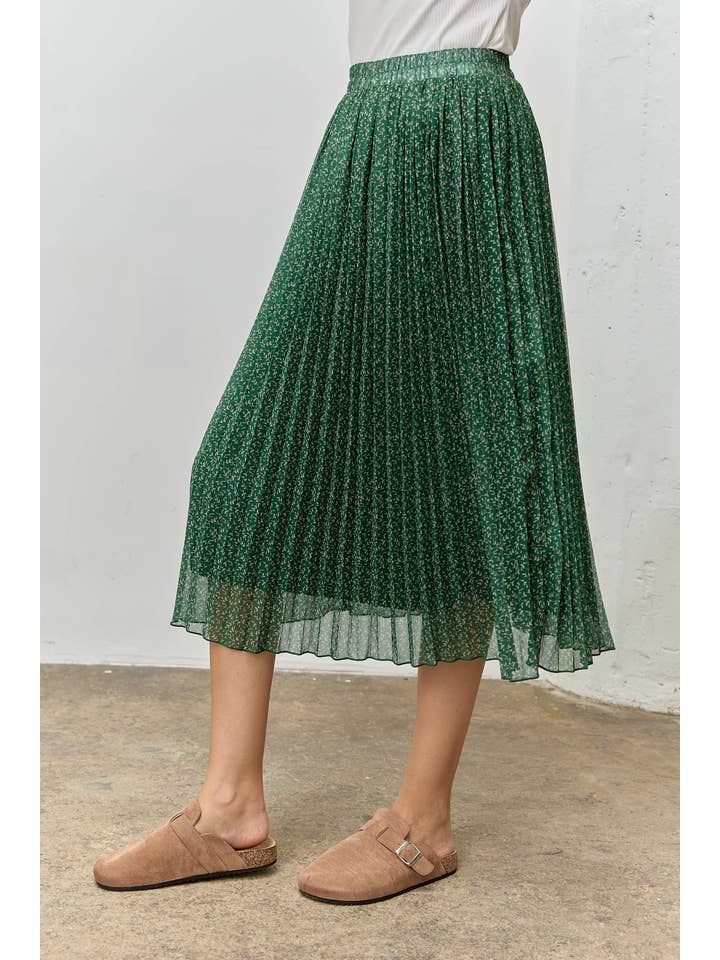 Polagram by Wellmade USA - Wholesale Skirt - Women's - FLORAL PRINT MIDI SKIRT5