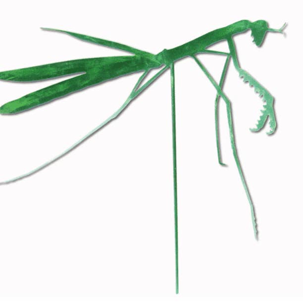 Rustica Ornamentals - Wholesale Garden/Lawn Stake - Praying Mantis Garden Stake