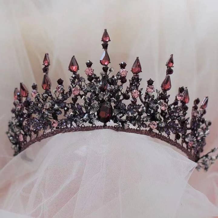 Happy Dream Gifts - Wholesale Tiara - Women's - Purple Gothic Crowns, Vintage Queen Tiara for Wedding Prom