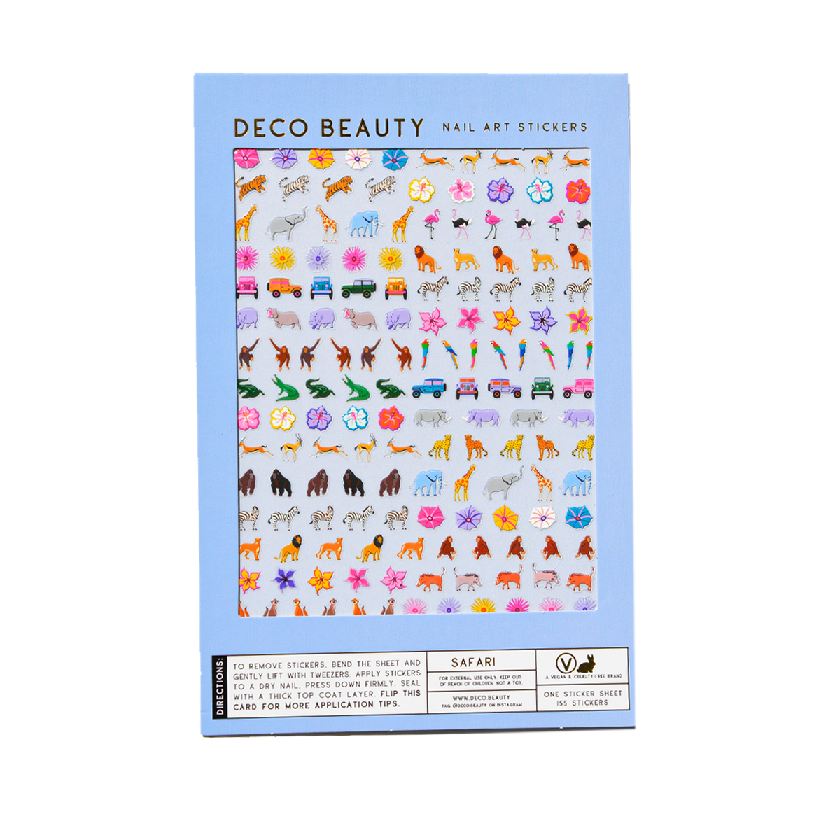 Deco Beauty - Vendita all'ingrosso Nail art/decalcomania unghie - Adesivi per Unghie - SAFARI4