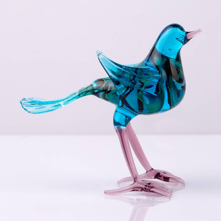 Adamodart - Wholesale Sculpture - Art glass colorful bird sculpture, statue, lampwork, animal0