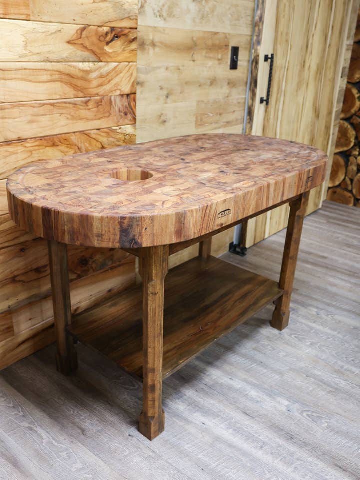 Pecan End Grain Countertop for wholesale by Tin Roof Kitchen & Home