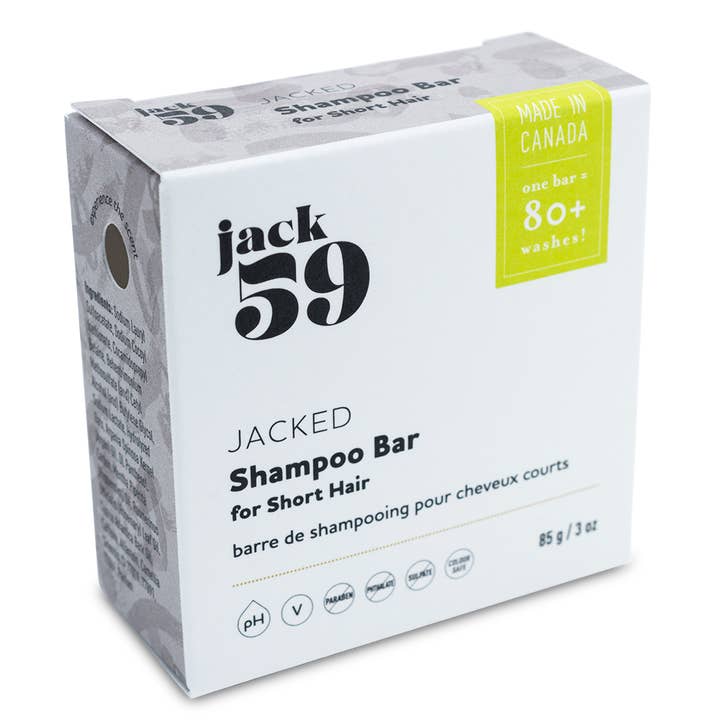 Jack59 Inc. - Wholesale Shampoo Puck/Solid Shampoo - Jacked 3-in-1 Shampoo Bar - Cedarwood, Peppermint