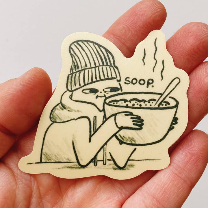 sticker - soop for wholesale by Allison Mckeen Art