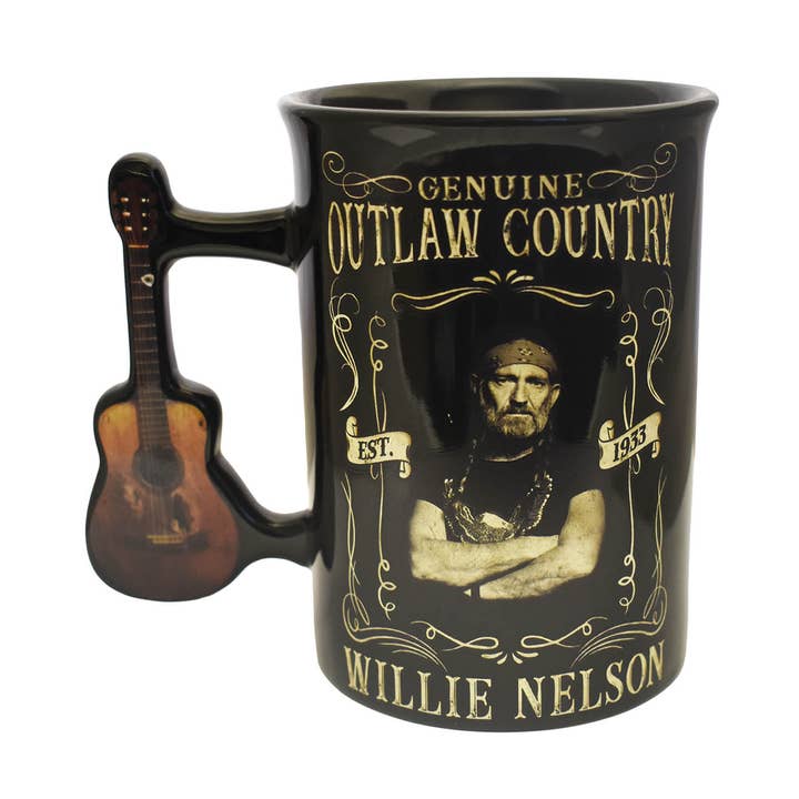 MID-SOUTH PRODUCTS - Vente Tasse à café - Tasse Willie Nelson - Poignée de guitare Outlaw0
