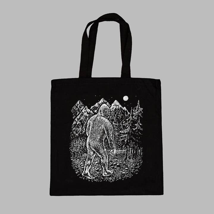 Bigfoot Tote Bag for wholesale by Krampus Store