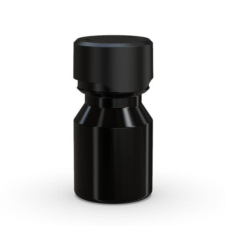 Copackr - Wholesale Shot glass - Chubby Gorilla Aviator Shot Bottle 30ml - Black bottle & Black Cap3