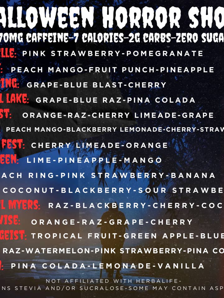 15 Loaded Tea “Horror Movie” Themed Packs for wholesale by TotallyTea