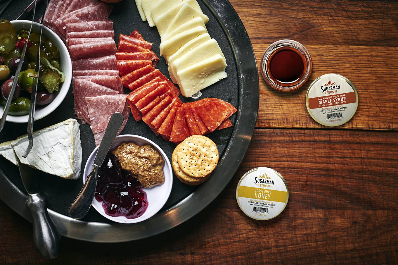 Sugarman of Vermont - Wholesale Honey - Pure Honey Counter Display 12-Packs, 1.25 fl oz (6/case)1