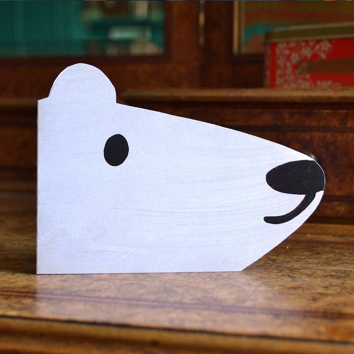 Mortlake Papers - Wholesale Everyday Greeting Card - Polar Bear Shaped Greeting Card1