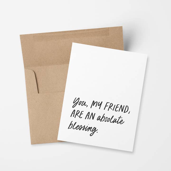 Goodly Press | Modern Cards for Life’s Real Moments - Wholesale Friendship Card - Christian Friendship – You Are a Blessing Greeting Card1
