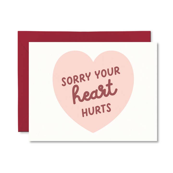 Sorry Your Heart Hurts Card for wholesale by Pretty by Her