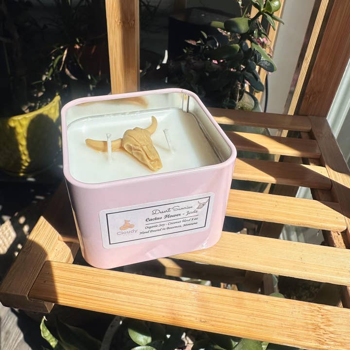 Cloudy Babe - Wholesale Jar/Filled Candle - Desert Sunrise Candle! Cactus Flower & Jade