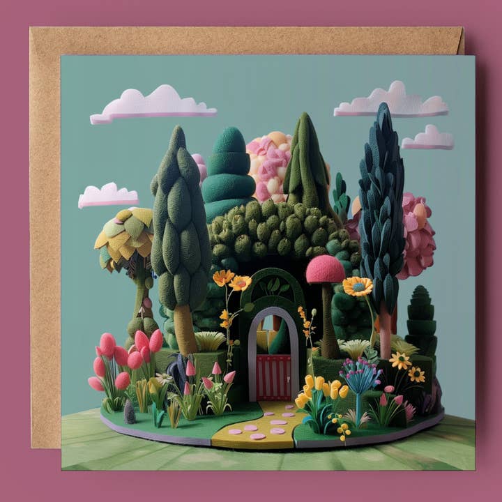 Secret Botanical Garden 2D Printed Card for wholesale by Good Post Day