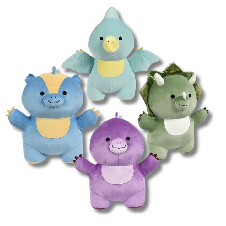Dinossauros de Pelúcia Macia Brinquedo de Pelúcia para Crianças - Sortido por atacado de Happy PoP