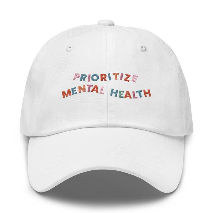Prioritize Mental Health Baseball Hat for wholesale by Kind Cotton