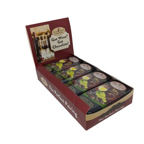 The San Francisco Chocolate Factory - Wholesale Chocolate Bar - 3oz Tin Wine Lover's Chocolate - Pairs with White Wines3