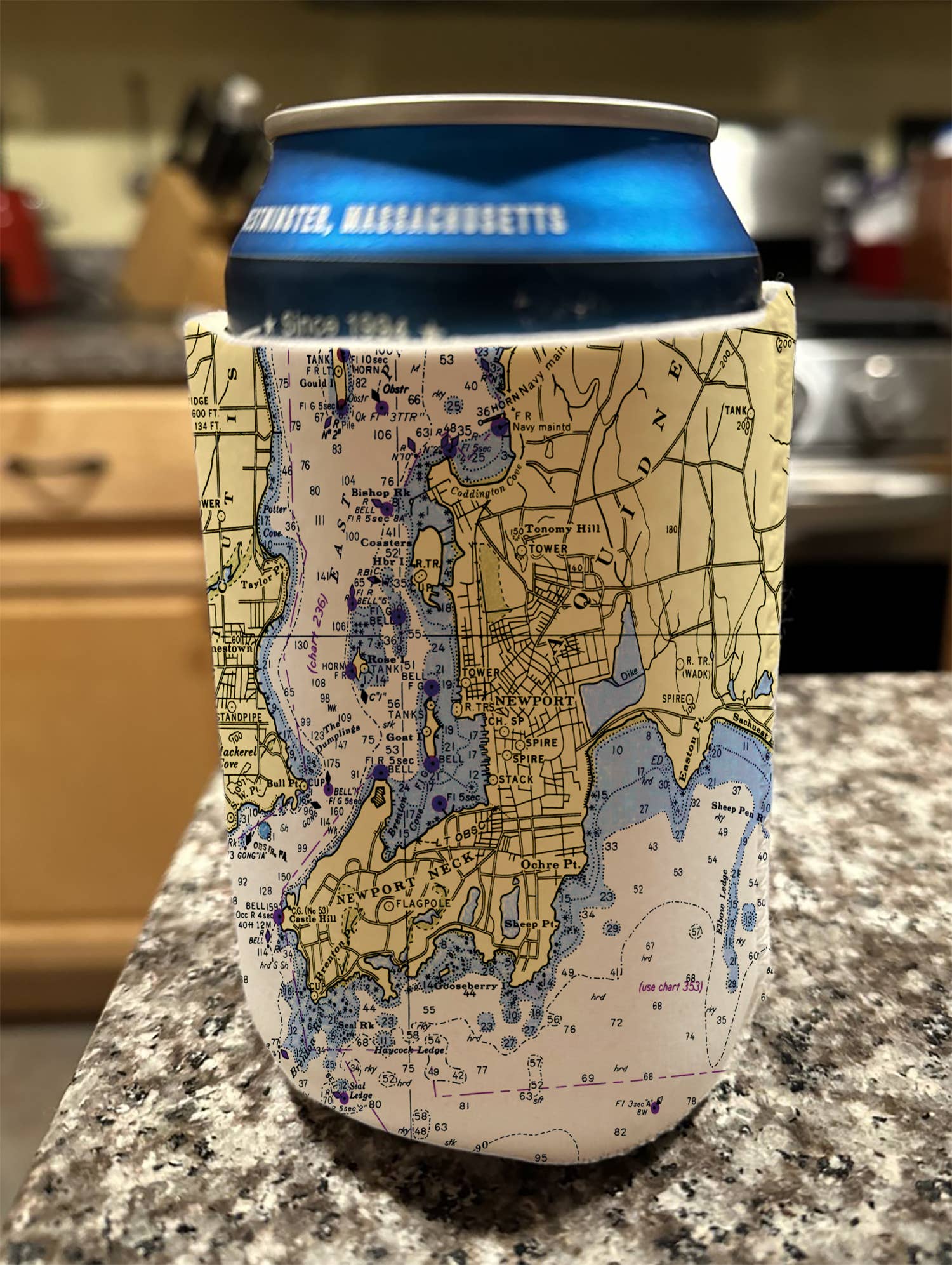 Maritime Tribes LLC – wholesale Drinkkramare – Koosie - med anpassad karta/konstverk1