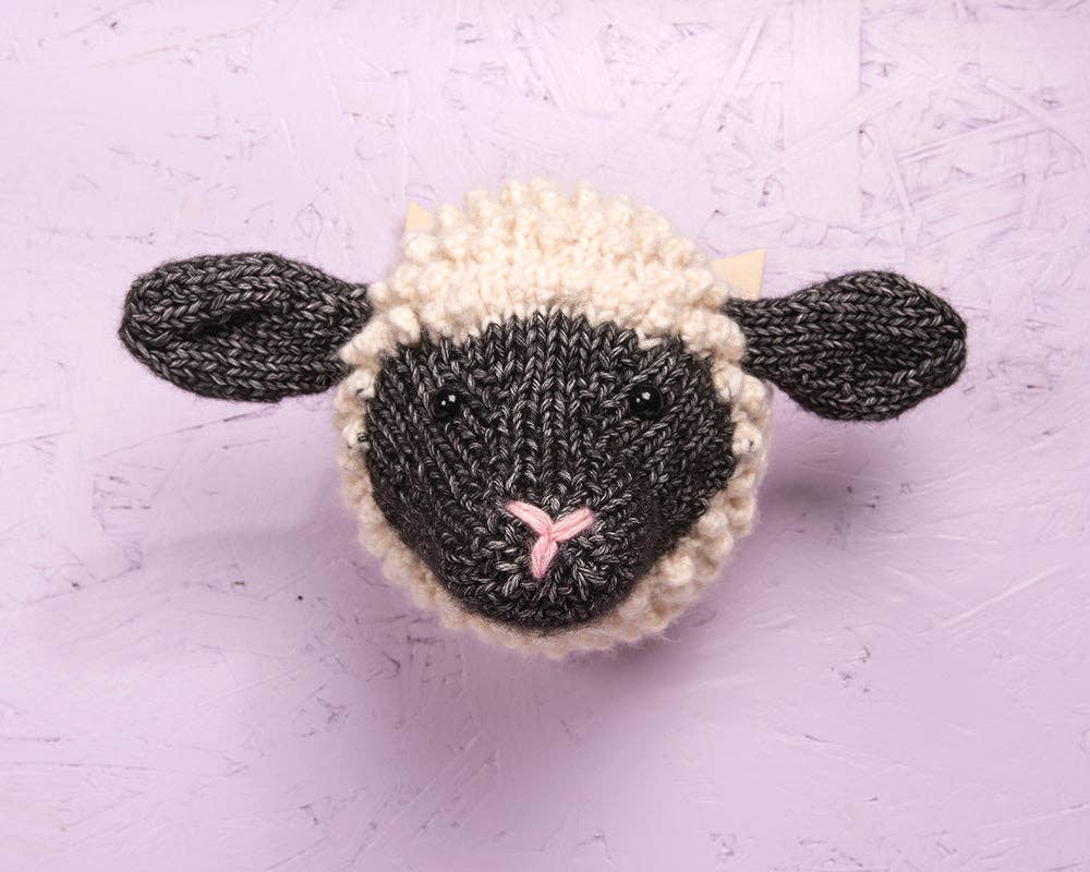 Sincerely Louise - Wholesale Knitting/Crochet Supplies - Mini Shropshire Sheep Head Knitting Kit3