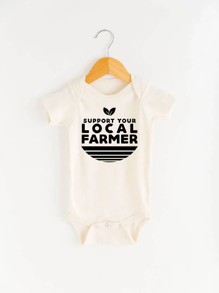Nature Supply Co - Wholesale Bodysuit (Non-Footed) - Baby - Support Local Farmer Baby Bodysuit | Onesie | Baby Clothing1