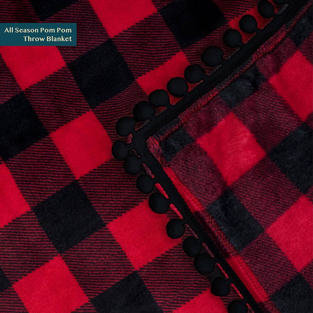 Pavilia – wholesale Prydnadsfilt – Filt med pompom-fransar72