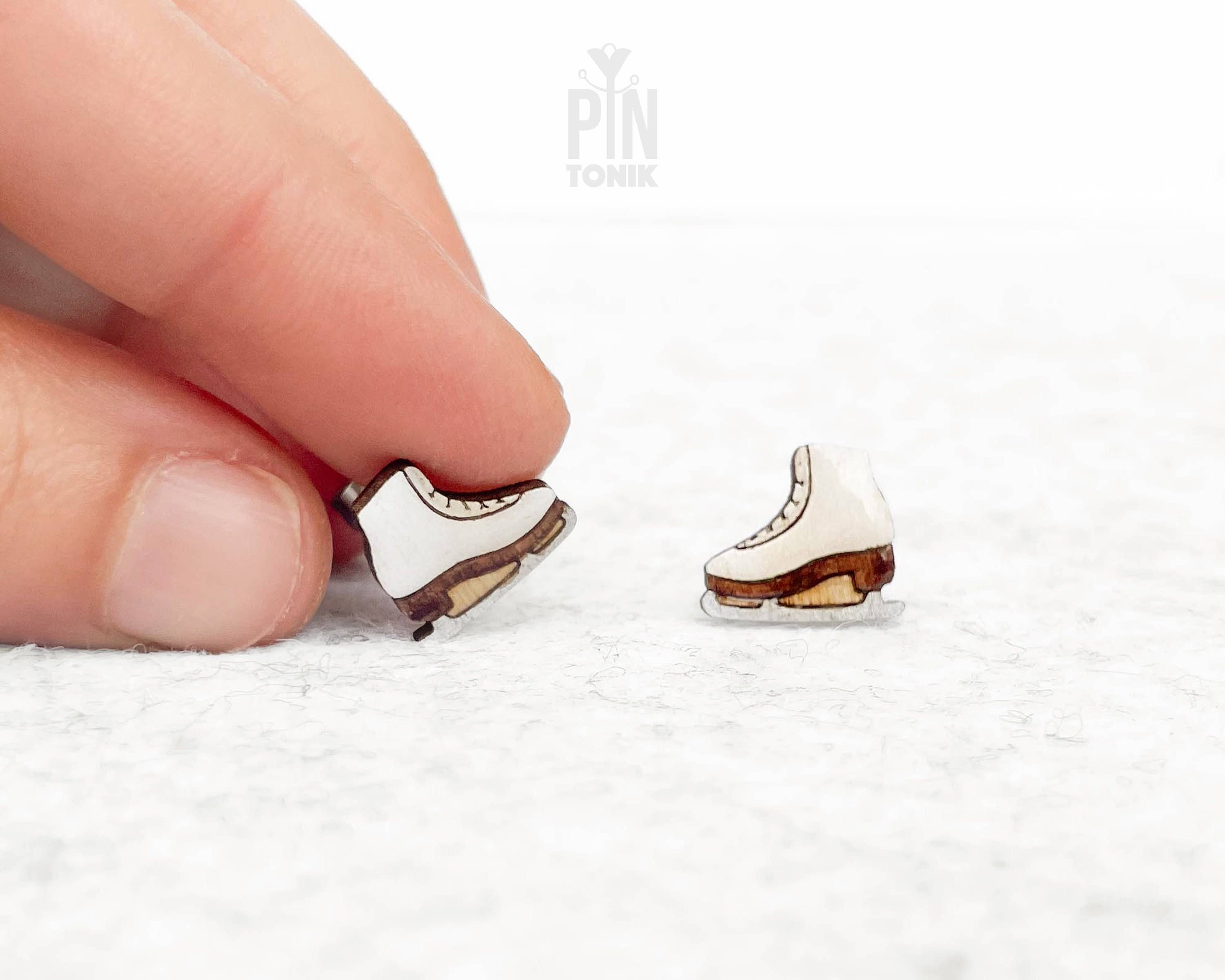 PinTonik - Wholesale Stud/Post Earrings - Ice Skates Figure Skating Y2K Stud Earrings5