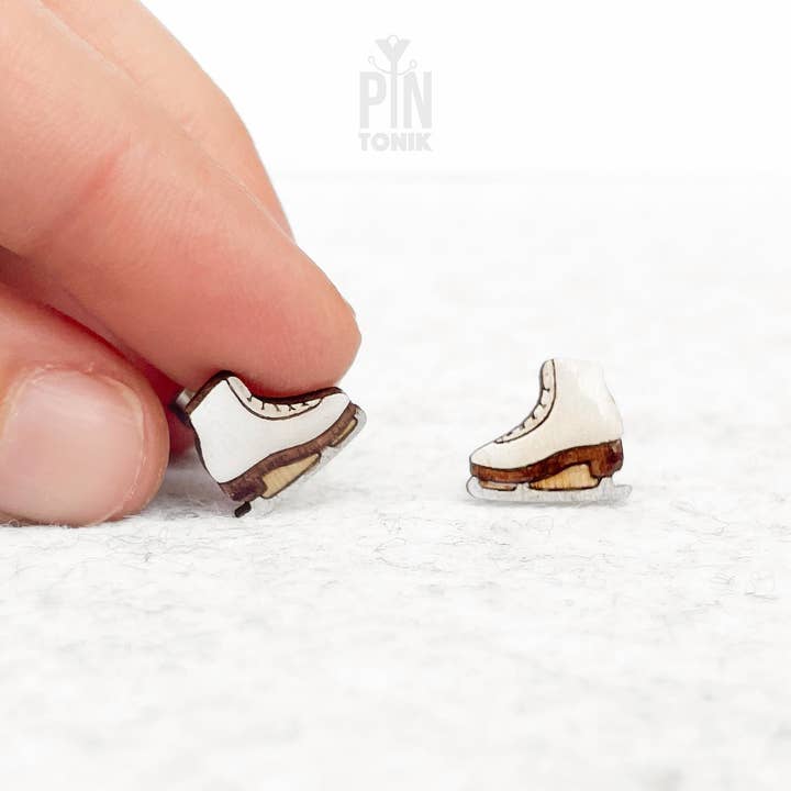 PinTonik - Wholesale Stud/Post Earrings - Ice Skates Figure Skating Y2K Stud Earrings5