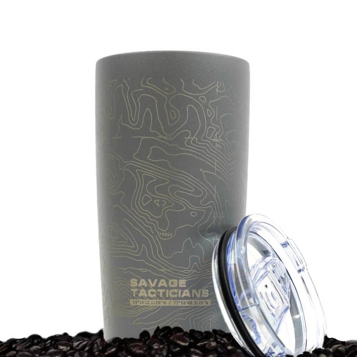 SAVAGE TACTICIANS - Vente Gourde/bouteille isotherme - Topo - Gobelet gris 20 oz