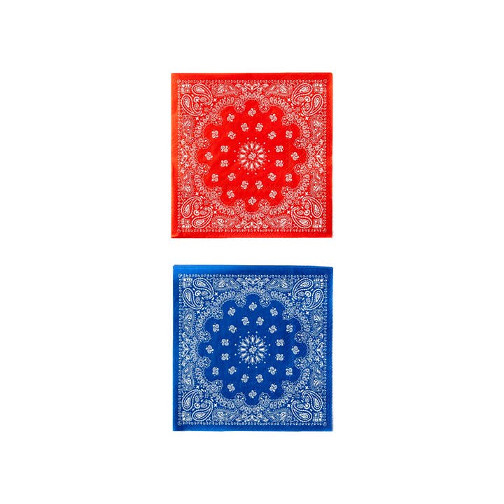 My Mind’s Eye – wholesale Disposable napkin – PLTS368T-MME - Bandana Cocktail Napkin Set