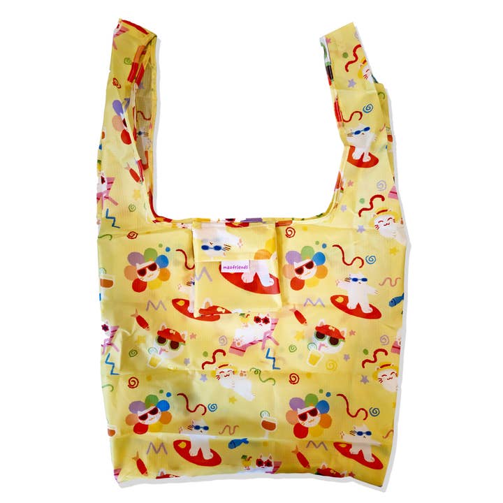 Reusable Grocery Shopping Bag- Vacation Cat 2025 Version for wholesale by Maofriends