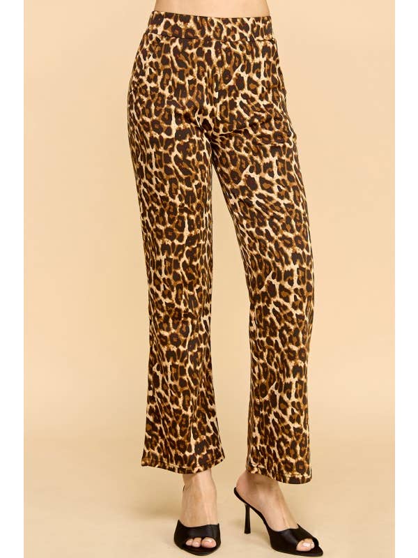AS SHOWN SCUP18S-T LEOPARD PRINT STRAIGHT PANTS for wholesale on Faire4