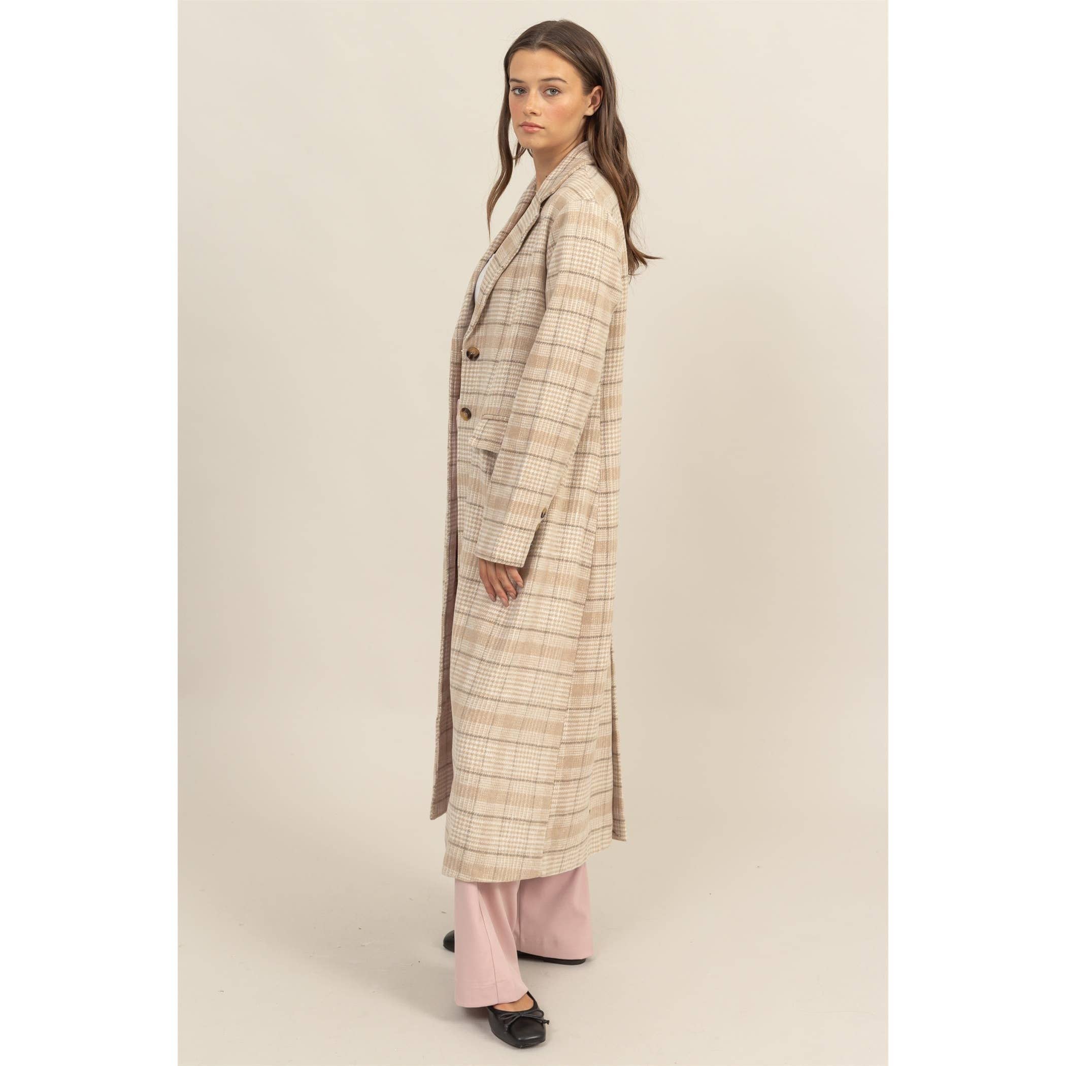 HYFVE - Wholesale Coat - Women's - Plaid Long Coat17