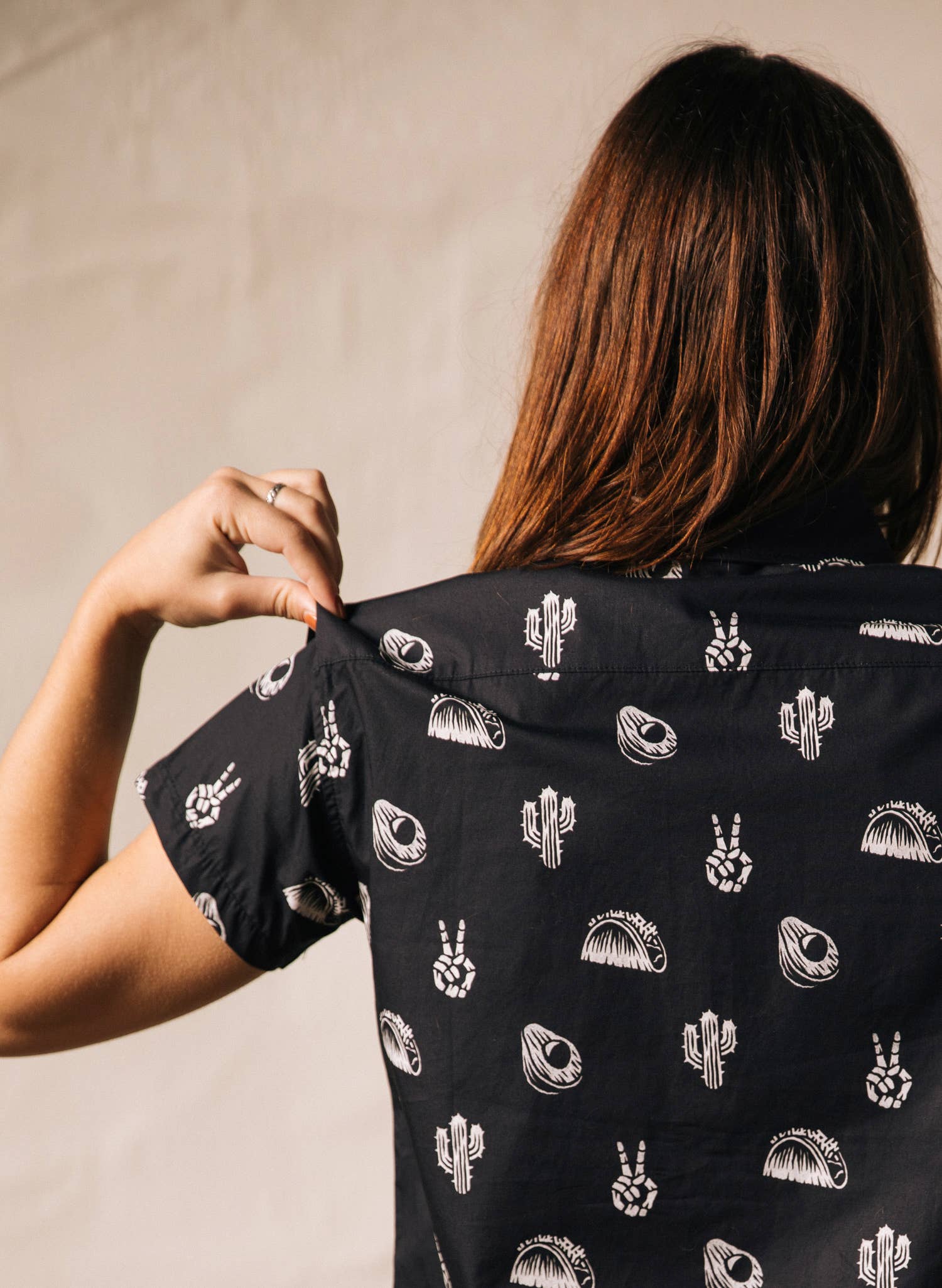 Pyknic - Wholesale Button Down Shirt - Unisex - No Problemo Cactus Tacos Casual Button Down Shirt Men Women6