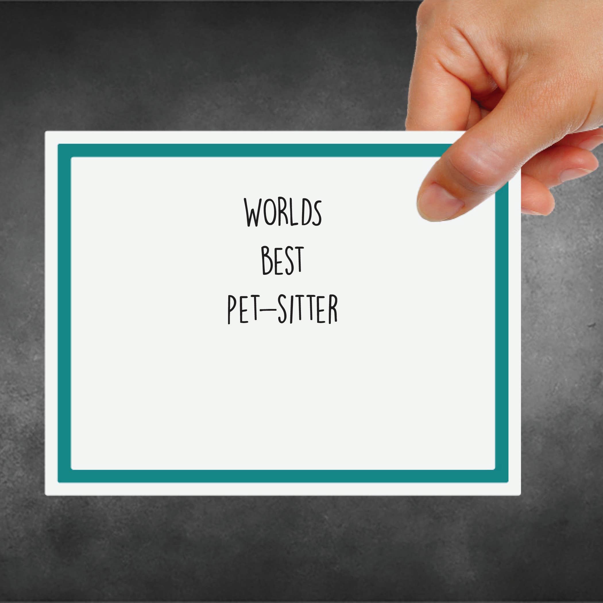 Snarky Megs - Wholesale Everyday Greeting Card - Snarky Card - Pets - Worlds Best Pet-Sitter0
