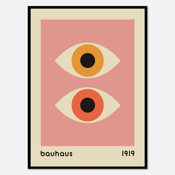 Bauhaus 1919 Geometric Colorful Eyes Art Print BH38 for wholesale by Sugar & Canvas